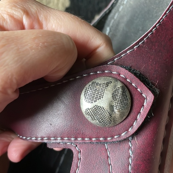 Flexus by Spring Step Casual Slip On Mule Clog Shoe Womens Size 39 Burgundy US 8 - Picture 4 of 9